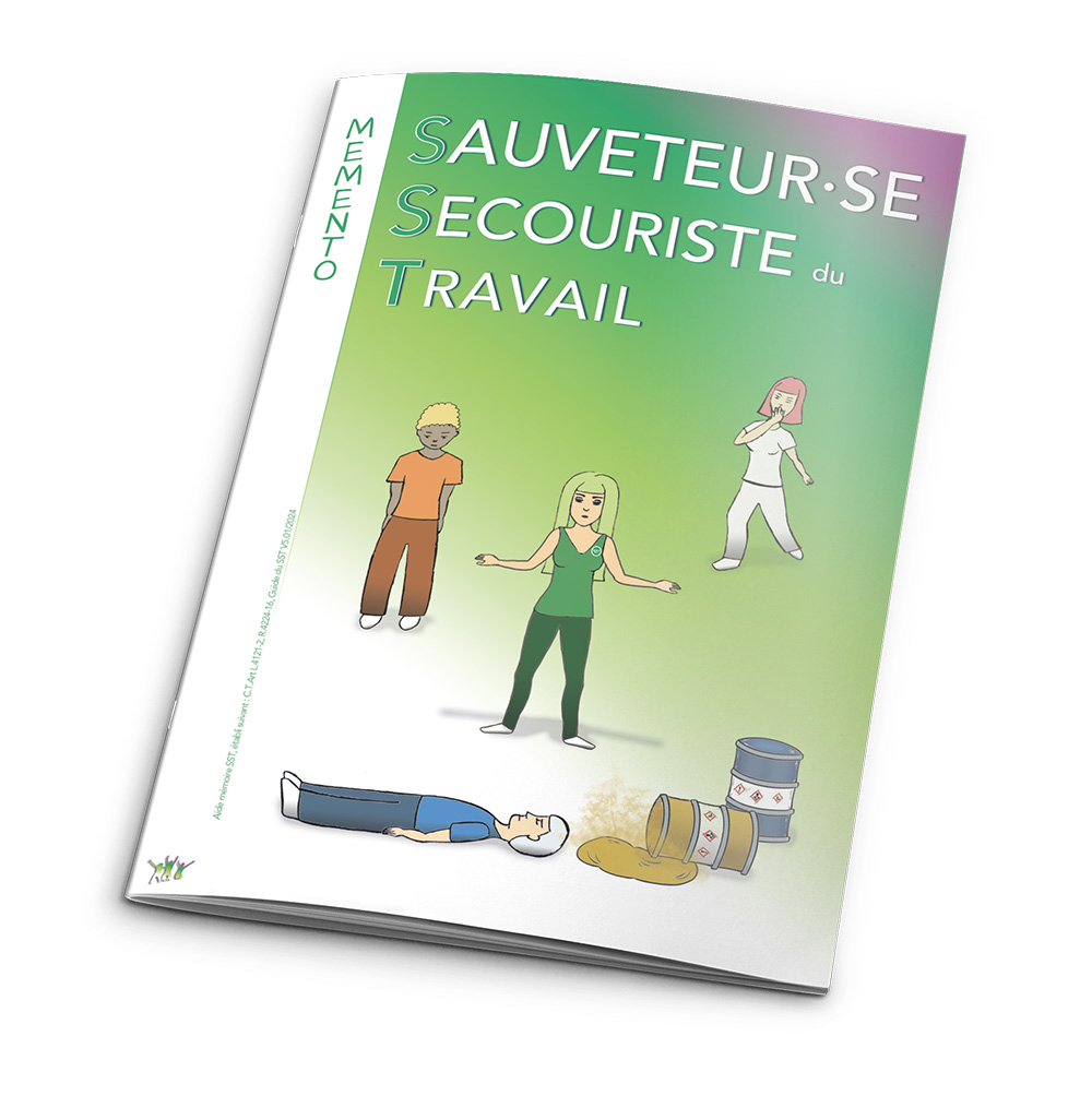 visuel livret de formation SST au format A5 de BVS Edition